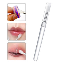 Load image into Gallery viewer, Nail Art Silicone Applicator Sticks Multi-Purpose Dabbing Powder Glitter Eyeshadow Brush Applying Manicure Tool, 2pcs