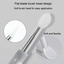 Load image into Gallery viewer, Nail Art Silicone Applicator Sticks Multi-Purpose Dabbing Powder Glitter Eyeshadow Brush Applying Manicure Tool, 2pcs