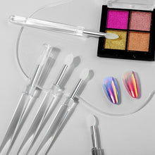 Load image into Gallery viewer, Nail Art Silicone Applicator Sticks Multi-Purpose Dabbing Powder Glitter Eyeshadow Brush Applying Manicure Tool, 2pcs