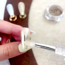 Load image into Gallery viewer, Nail Art Silicone Applicator Sticks Multi-Purpose Dabbing Powder Glitter Eyeshadow Brush Applying Manicure Tool, 2pcs