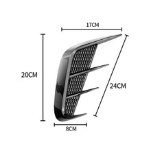 Load image into Gallery viewer, Universal Car Fender Soft Glue Decorative Car Stickers, Bright Black, Carbon Fiber