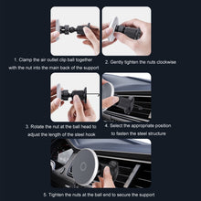 Load image into Gallery viewer, Car Wireless Magnetic Atmosphere Light Mobile Phone Holder