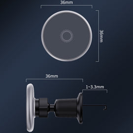 Car Wireless Magnetic Atmosphere Light Mobile Phone Holder