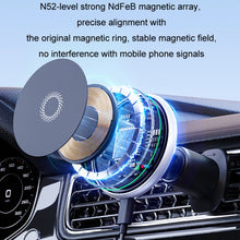 Load image into Gallery viewer, Car Wireless Magnetic Atmosphere Light Mobile Phone Holder