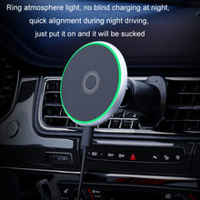 Load image into Gallery viewer, Car Wireless Magnetic Atmosphere Light Mobile Phone Holder