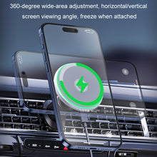 Load image into Gallery viewer, Car Wireless Magnetic Atmosphere Light Mobile Phone Holder