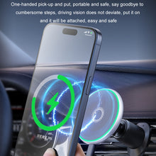 Load image into Gallery viewer, Car Wireless Magnetic Atmosphere Light Mobile Phone Holder