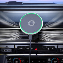Load image into Gallery viewer, Car Wireless Magnetic Atmosphere Light Mobile Phone Holder