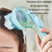 Load image into Gallery viewer, Long Handle Pet Bathing Brush Silicone Dogs Cats Cleaning Massage Brush Grooming Comb, Fine Teeth Yellow, Fine Teeth Blue, Fine Teeth Green, Coarse Teeth Yellow, Coarse Teeth Blue, Coarse Teeth Green