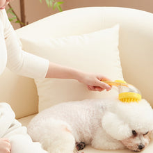 Load image into Gallery viewer, Long Handle Pet Bathing Brush Silicone Dogs Cats Cleaning Massage Brush Grooming Comb, Fine Teeth Yellow, Fine Teeth Blue, Fine Teeth Green, Coarse Teeth Yellow, Coarse Teeth Blue, Coarse Teeth Green