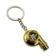Load image into Gallery viewer, Car Tuning Accessories Turbo Keychain Decorative Pendant, Large Black, Large Gold, Large Bronze, Small Black, Small Gold, Small Green Antique