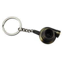 Load image into Gallery viewer, Car Tuning Accessories Turbo Keychain Decorative Pendant, Large Black, Large Gold, Large Bronze, Small Black, Small Gold, Small Green Antique