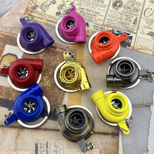Load image into Gallery viewer, Car Tuning Accessories Turbo Keychain Decorative Pendant, Large Black, Large Gold, Large Bronze, Small Black, Small Gold, Small Green Antique