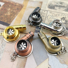 Load image into Gallery viewer, Car Tuning Accessories Turbo Keychain Decorative Pendant, Large Black, Large Gold, Large Bronze, Small Black, Small Gold, Small Green Antique