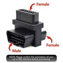 Load image into Gallery viewer, OBDII 16Pin 1 To 2 Extension Cable Adapter Plug