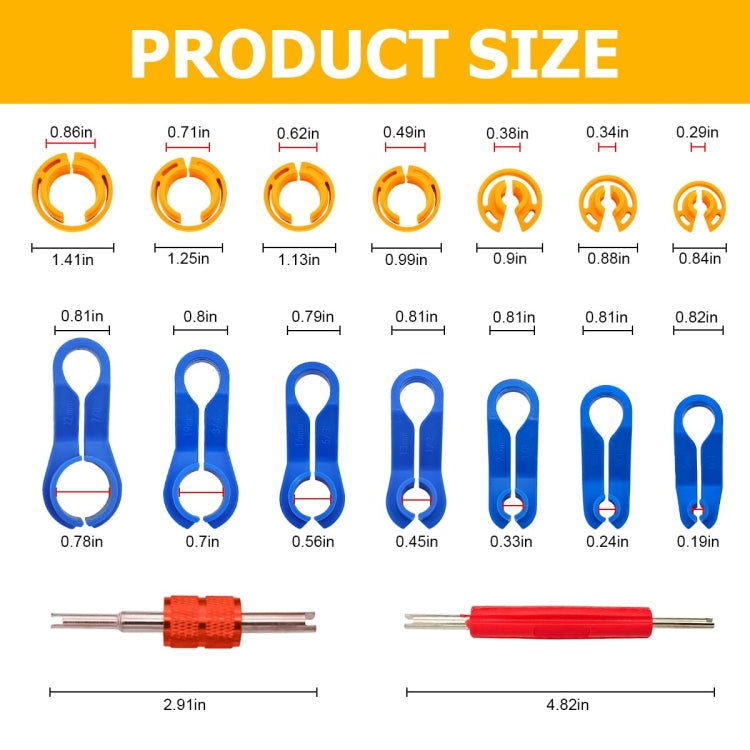 Car Air Conditioning Pipe Removal Tools Set Fuel Pipe Quick Removal Tool, 16pcs /Box