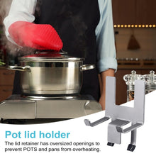 Load image into Gallery viewer, Household Stainless Steel Pot Lid Keeper With Silicone Gasket Kitchen Lid Holder