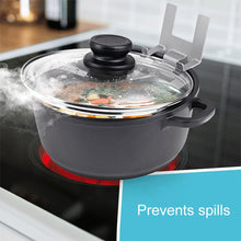 Load image into Gallery viewer, Household Stainless Steel Pot Lid Keeper With Silicone Gasket Kitchen Lid Holder