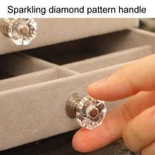 Load image into Gallery viewer, Three-Layer Velvet Dustproof Drawer Earrings Jewelry Storage Box