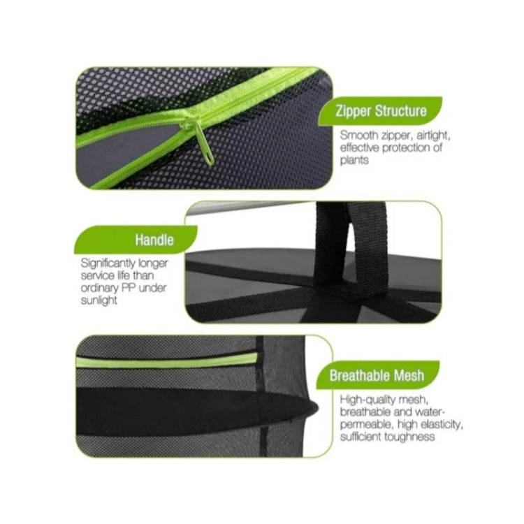 60cm Foldable Hanging Herb Plant Drying Net With Zipper