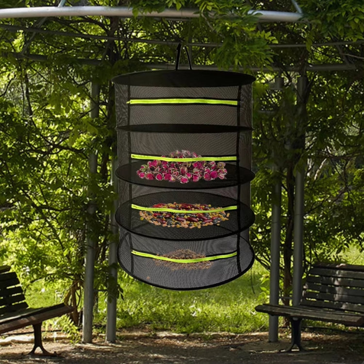 60cm Foldable Hanging Herb Plant Drying Net With Zipper