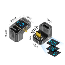 Load image into Gallery viewer, Type-C Digital Display U Type Adaptor 180 Degree Elbow 140W 4.0 Adaptor, 180 Degree Elbow