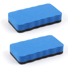 Load image into Gallery viewer, 2pcs /Pack Magnetic EVA Felt Cloth Whiteboard Eraser Rectangular Wave Edge Blackboard Eraser 10.2x5.5x2cm