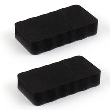 Load image into Gallery viewer, 2pcs /Pack Magnetic EVA Felt Cloth Whiteboard Eraser Rectangular Wave Edge Blackboard Eraser 10.2x5.5x2cm