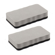 Load image into Gallery viewer, 2pcs /Pack Magnetic EVA Felt Cloth Whiteboard Eraser Rectangular Wave Edge Blackboard Eraser 10.2x5.5x2cm