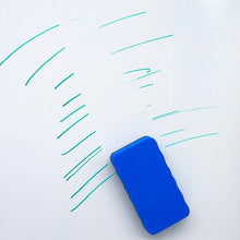 Load image into Gallery viewer, 2pcs /Pack Magnetic EVA Felt Cloth Whiteboard Eraser Rectangular Wave Edge Blackboard Eraser 10.2x5.5x2cm