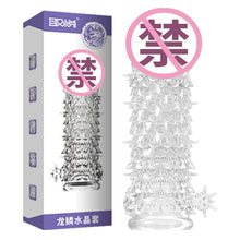 Load image into Gallery viewer, QUYUE Extended Crystal Sleeve Male Wolf Teeth Sleeve