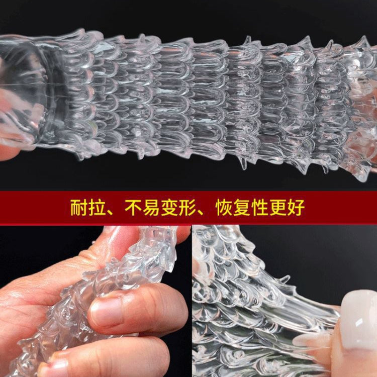 QUYUE Extended Crystal Sleeve Male Wolf Teeth Sleeve