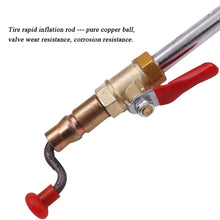 Load image into Gallery viewer, Car Tire Hand-crank Fast Inflation Rod Universal Air Filling Rod, Without Meter, With Meter