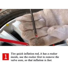 Load image into Gallery viewer, Car Tire Hand-crank Fast Inflation Rod Universal Air Filling Rod, Without Meter, With Meter