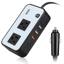 Load image into Gallery viewer, 200W Car Inverter Vehicle Plug Power Converter, US Plug