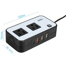 Load image into Gallery viewer, 200W Car Inverter Vehicle Plug Power Converter, US Plug