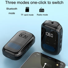 Load image into Gallery viewer, Multifunctional Clip-On Bluetooth Audio Receiver Plug In FM Radio