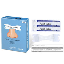 Load image into Gallery viewer, 30pcs /Pack Transparent Nasal Strips To Improve Sleep, Reduce Snoring 66x19mm