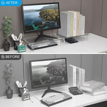 Load image into Gallery viewer, Desktop Acrylic Laptop / Printer Raised Stand, YX136