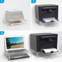Load image into Gallery viewer, Desktop Acrylic Laptop / Printer Raised Stand, YX136