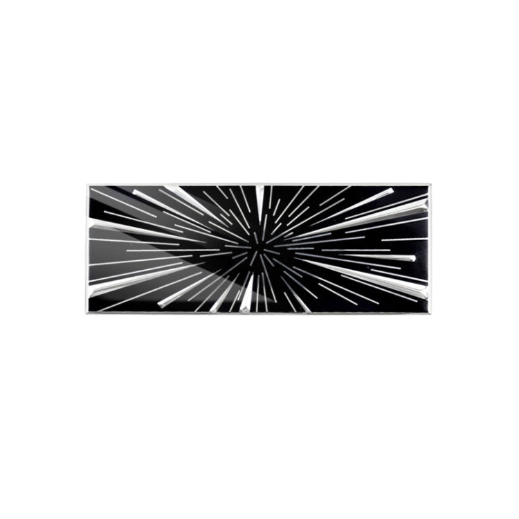 Car Sports Style Decoration Tail Label, Time Tunnel Label Metal, PLAID Tail Label Sticker