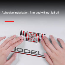 Load image into Gallery viewer, Car Sports Style Decoration Tail Label, Time Tunnel Label Metal, PLAID Tail Label Sticker