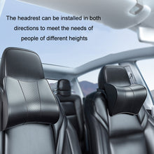 Load image into Gallery viewer, For Tesla Model 3/Y Car Memory Foam Headrest, Microfiber, Leather, Cloth