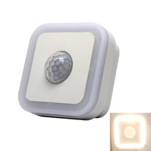Load image into Gallery viewer, Home LED Human Auto Sensor Night Light Plug-In Wiring-Free Staircase Corridor Aisle Light, US Plug, 3W