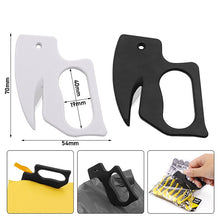 Load image into Gallery viewer, 2pcs Multi-purpose Paper Cutting Stainless Steel Blade Letter Opener, White, Black