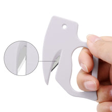 Load image into Gallery viewer, 2pcs Multi-purpose Paper Cutting Stainless Steel Blade Letter Opener, White, Black