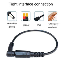 Load image into Gallery viewer, 2pcs DC 5.5 x 2.1mm Straight To Bend Adapter Cable Male To Female Power Cord Extension Cord, B1-2