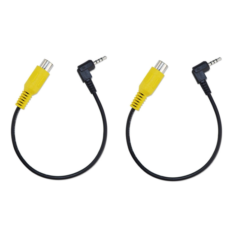 2pcs Stereo Four Section to RCA Female Car Navigation Video Cable, E1-26