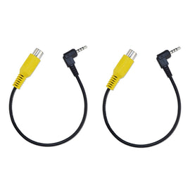 2pcs Stereo Four Section to RCA Female Car Navigation Video Cable, E1-26