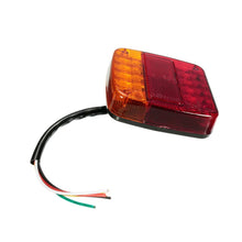 Load image into Gallery viewer, Transparent Shell Square Trailer LED Brake Tail Light